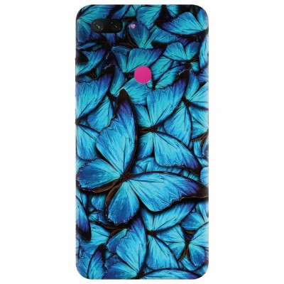 Husa silicon pentru Xiaomi Mi 8 Lite, Blue Butterfly 101 foto