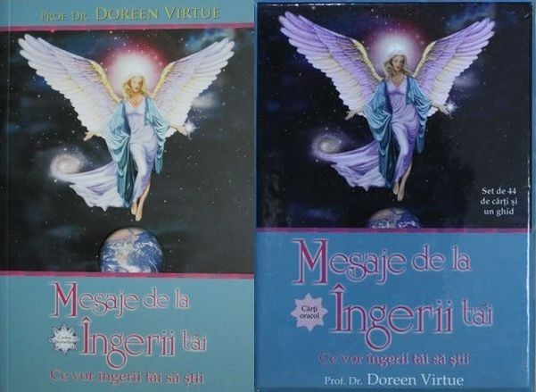 Doreen Virtue - Mesaje de la ingerii tai. Ce vor ingerii tai sa stii [Carte + Set 44 Carti Oracol: Cutie, Pachet carti, Manual ghid] terapia cu ingeri