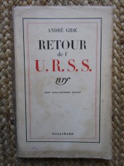 RETOUR DE L&#039; U.R.S.S. par ANDRE GIDE , 1936