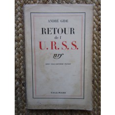 RETOUR DE L&#039; U.R.S.S. par ANDRE GIDE , 1936