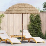 vidaXL Parasol de Plajă natural 255 x 255 x 255 cm Poliester și oțel 42006677