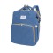 Rucsac multifunctional pentru bebelusi, cu patut extensibil, model unisex, albastru