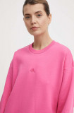 Cumpara ieftin Adidas bluza femei, culoarea roz, neted, IW1263