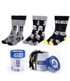 3 Perechi Șosete de Tineret Star Wars Premium Cutie 36/43