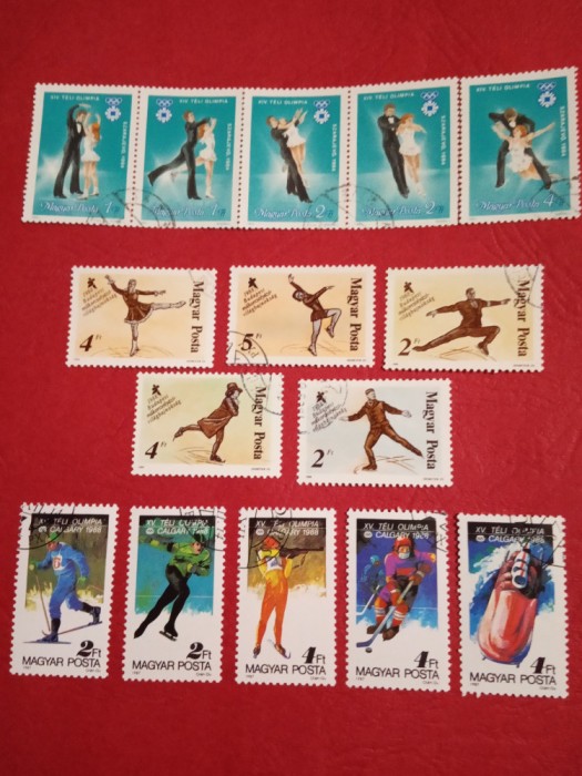 UNGARIA, SPORT - 3X5 VALORI ȘTAMPILATE