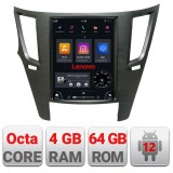 Navigatie Tesla Subaru Legacy si Outback 2010-2014, 4G, CarPlay, Android Auto