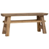 Cumpara ieftin Bancă, 100x28x43 cm, amestec lemn reciclat și tec masiv