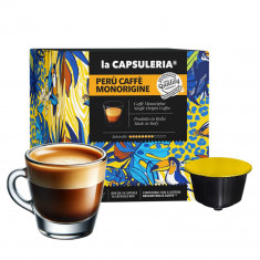 Cafea Peru Monorigine, 16 capsule compatibile Nescafe Dolce Gusto, La Capsuleria