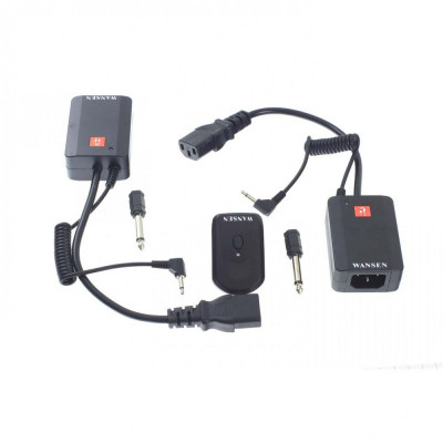 Kit trigger-2x receiver radio 4 canale Wansen AC-04 pentru declansare blitz de studio foto