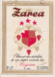 Eticheta Cognac Coniac Zarea ND(1970)