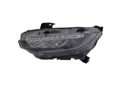 Far HONDA CIVIC, 07.2016-, partea stanga, TYC, cu &amp;amp;quot;lumina timp de zi&amp;amp;quot; tip LED; LED; electric; cu motor; LED foto