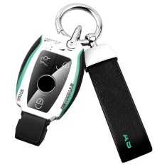 Carcasa cheie / telecomanda auto si breloc metalic Mercedes-Benz Petronas AMG