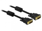 Cablu DVI-I Dual Link 24+5pini ecranat 2m, Delock 83111