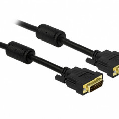 Cablu DVI-I Dual Link 24+5pini ecranat 2m, Delock 83111