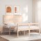 Gossi cadru de pat senior cu tablie, 140x190 cm, lemn masiv