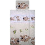 Lenjerie patut Hubners Catelus, 5 piese, maro