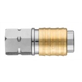 Cupla rapida pentru compresor 1/4 din inox si alama, 16 bar