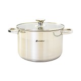 Oala inox, cu capac 302.22, 4 L, 22 x 12 cm