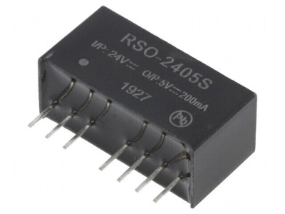 Convertor DC/DC 1W 18-36V la 5V 200mA SIP8 foto