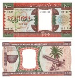 Mauritania 200 Ouguiya 2002, P-5j, UNC, Bancnota
