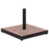 vidaXL Suport umbrelă de soare, cărămiziu, pătrat, 12 kg 362220