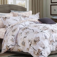 LENJERIE DE PAT PERCALLE IMPRIMAT (PRC69) - king size 6 piese cu husa