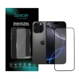 FOLIE STICLA Spacer pentru Iphone 16 Pro Max, grosime 0.3mm, acoperire totala ecran, strat special anti-ulei si anti-amprenta, Tempered Glass, sticla