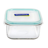 Cutie Glasslock, patrata, din sticla, cu capac plastic, 480 ml