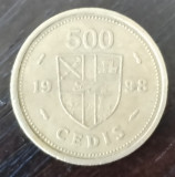 Moneda Ghana - 500 Cedis 1998