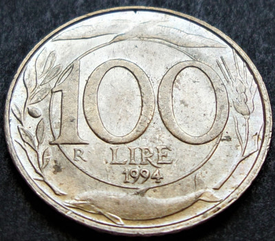 Moneda 100 LIRE - ITALIA, anul 1994 * cod 2474 foto