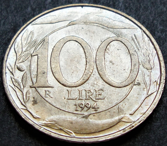 Moneda 100 LIRE - ITALIA, anul 1994 * cod 2474