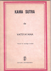 KAMA SUTRA DE VATSYAYANA ( MANUAL DE SEXOLOGIE HINDUSA ) foto