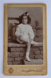CDV Atelier Romania Galati Galatz George Maksay fetita fata