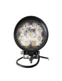 Proiector LED Auto Offroad 27W/12V-24V, 1980 Lumeni, Rotund, Flood Beam 60 Grade