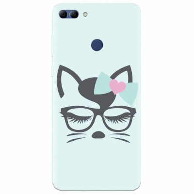 Husa silicon pentru Huawei Y9 2018, Angel Cat foto