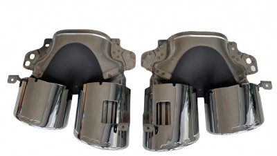 2X NEW EXHAUST TIP MERCEDES A45 S AMG W177 GT53 W290 GLA CLA GLE53 W167 GT 53 A0004901300 A0004901400 foto