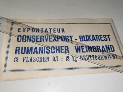 BON VECHI -CONSERVEXPORT BUKAREST foto