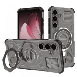 Husa pentru Samsung Galaxy S25+ S936, Techsuit, Carbon Shield Pro, Neagra Deschisa