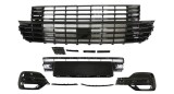 Grila radiator masca fata Vw Transporter/Multivan/Caravelle, 04.20, Model Multivan, cu ornamente negre lucios, cu capac cui remorcare; fara locas