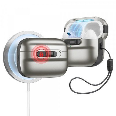 Husa ESR Pulse pentru Apple AirPods Pro Series, Gri foto