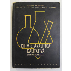 CHIMIE ANALITICA - SEMIMICROANALIZA de RALUCA RIPAN ...CANDIN LITEANU , 1937