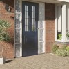 VidaXl Folie fereastră, 4 buc., mată, model floral, PVC 3208978