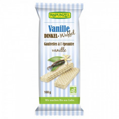 Napolitane cu crema de vanilie bio, 100g, Rapunzel