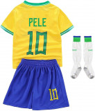 Copii Brazilia Ney-MARR Tricou + Pantaloni scurți de fotbal Cupa Mondială 2022 #