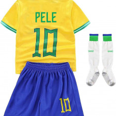 Copii Brazilia Ney-MARR Tricou + Pantaloni scurți de fotbal Cupa Mondială 2022 #