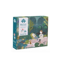 Puzzle de observatie Intre plante 100 piese Moulin Roty