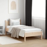 vidaXL Cadru de pat, 75x190 cm, lemn masiv de pin