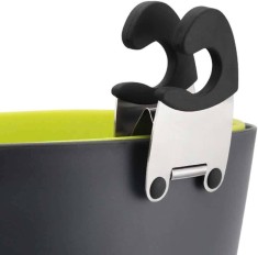 Suport Lingura Koken pentru oala, Clema pentru ustensile, din Oțel inoxidabil, Rezistent la Caldura, anticoroziv, Negru