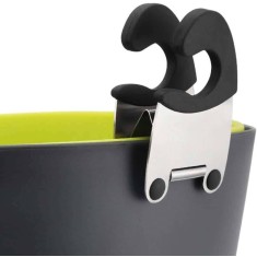 Suport Lingura Koken pentru oala, Clema pentru ustensile, din Oțel inoxidabil, Rezistent la Caldura, anticoroziv, Negru