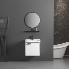 Set mobilier de baie cu lavoar Molly 40cm White